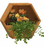 VidaXL Plantenbakken wandmontage 2 st 30x10x25 cm cortenstaal roestig