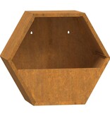 VidaXL Plantenbakken wandmontage 2 st 30x10x25 cm cortenstaal roestig