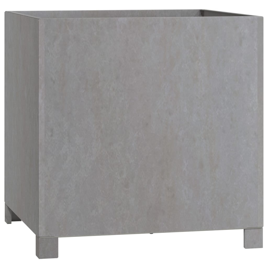 VidaXL Plantenbak met poten roestig 49x47x50 cm cortenstaal
