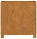 VidaXL Plantenbak met poten roestig 49x47x50 cm cortenstaal