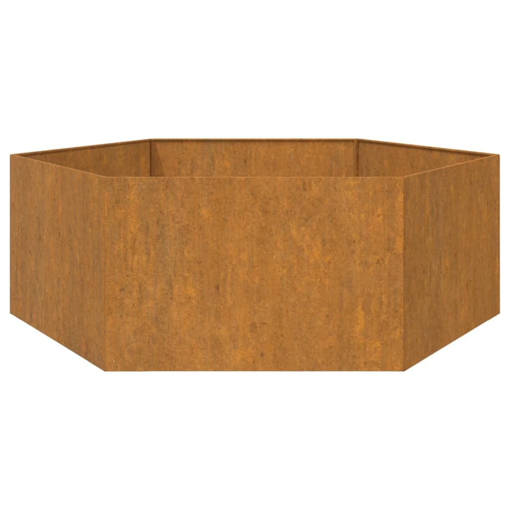 VidaXL Plantenbak roestig 138x120x45 cm cortenstaal