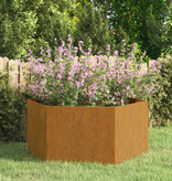 VidaXL Plantenbak roestig 90x90x45 cm cortenstaal