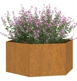 VidaXL Plantenbak roestig 90x90x45 cm cortenstaal