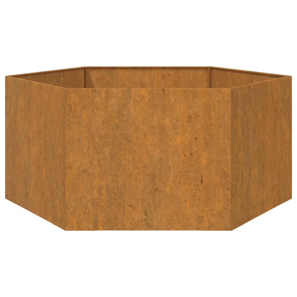 VidaXL Plantenbak roestig 90x90x45 cm cortenstaal