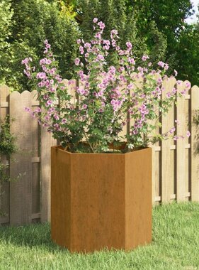 VidaXL Plantenbak roestig 40x40x45 cm cortenstaal