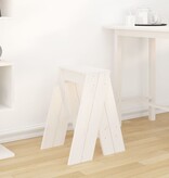 VidaXL Krukken 2 st 40x40x60 cm massief grenenhout wit