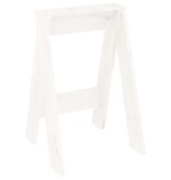 VidaXL Krukken 2 st 40x40x60 cm massief grenenhout wit