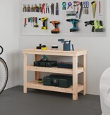 VidaXL Werkbank 110,5x50x80 cm massief grenenhout