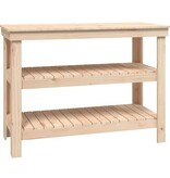 VidaXL Werkbank 110,5x50x80 cm massief grenenhout