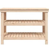VidaXL Werkbank 110,5x50x80 cm massief grenenhout