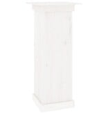 VidaXL Bloemenstandaard 40x40x90 cm massief grenenhout wit