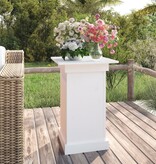 VidaXL Bloemenstandaard 40x40x60 cm massief grenenhout wit