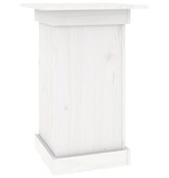 VidaXL Bloemenstandaard 40x40x60 cm massief grenenhout wit