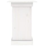 VidaXL Bloemenstandaard 40x40x60 cm massief grenenhout wit