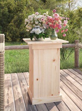 VidaXL Bloemenstandaard 40x40x60 cm massief grenenhout