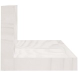 VidaXL Wandkasten 2 st 110x11x9 cm massief grenenhout wit