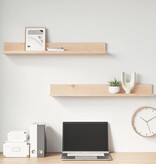 VidaXL Wandkasten 2 st 80x11x9 cm massief grenenhout