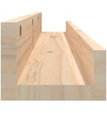 VidaXL Wandschappen 2 st 110x12x9 cm massief grenenhout