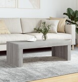 VidaXL Salontafel 102x50x36 cm bewerkt hout grijs sonoma eikenkleurig