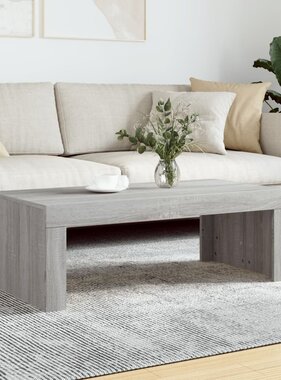 VidaXL Salontafel 102x50x36 cm bewerkt hout grijs sonoma eikenkleurig