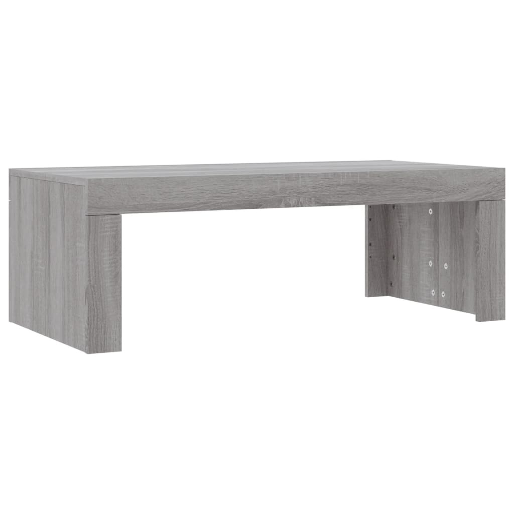 VidaXL Salontafel 102x50x36 cm bewerkt hout grijs sonoma eikenkleurig