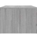 VidaXL Salontafel 102x50x36 cm bewerkt hout grijs sonoma eikenkleurig