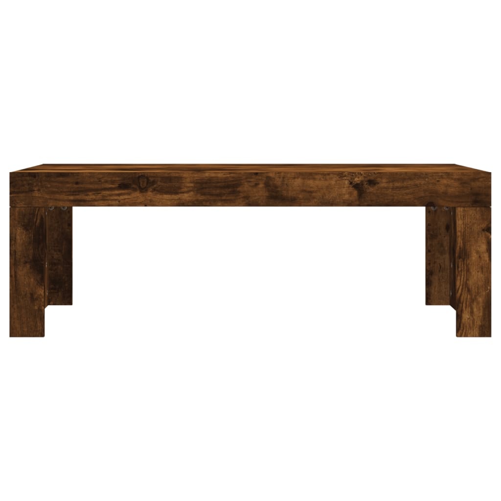 VidaXL Salontafel 102x50x36 cm bewerkt hout gerookt eikenkleurig