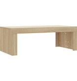 VidaXL Salontafel 102x50x36 cm bewerkt hout sonoma eikenkleurig