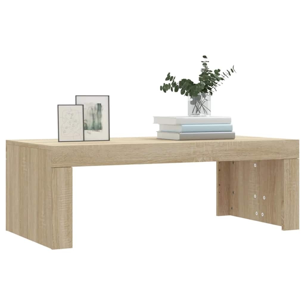 VidaXL Salontafel 102x50x36 cm bewerkt hout sonoma eikenkleurig