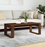 VidaXL Salontafel 102x50x35 cm bewerkt hout bruin eikenkleur