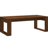 VidaXL Salontafel 102x50x35 cm bewerkt hout bruin eikenkleur