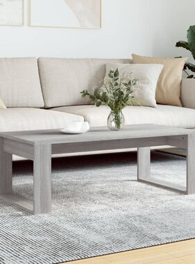 VidaXL Salontafel 102x50x35 cm bewerkt hout grijs sonoma eikenkleurig