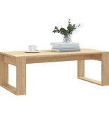 VidaXL Salontafel 102x50x35 cm bewerkt hout sonoma eikenkleurig