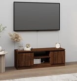 VidaXL Tv-meubel met deur 102x30x36 cm bruin eikenkleur
