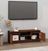 VidaXL Tv-meubel met deur 102x30x36 cm bruin eikenkleur