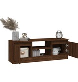 VidaXL Tv-meubel met deur 102x30x36 cm bruin eikenkleur
