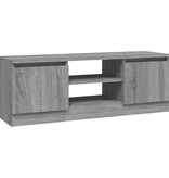 VidaXL Tv-meubel met deur 102x30x36 cm grijs sonoma eikenkleurig