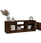 VidaXL Tv-meubel met deur 102x30x36 cm gerookt eikenkleurig