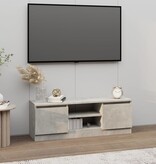 VidaXL Tv-meubel met deur 102x30x36 cm betongrijs