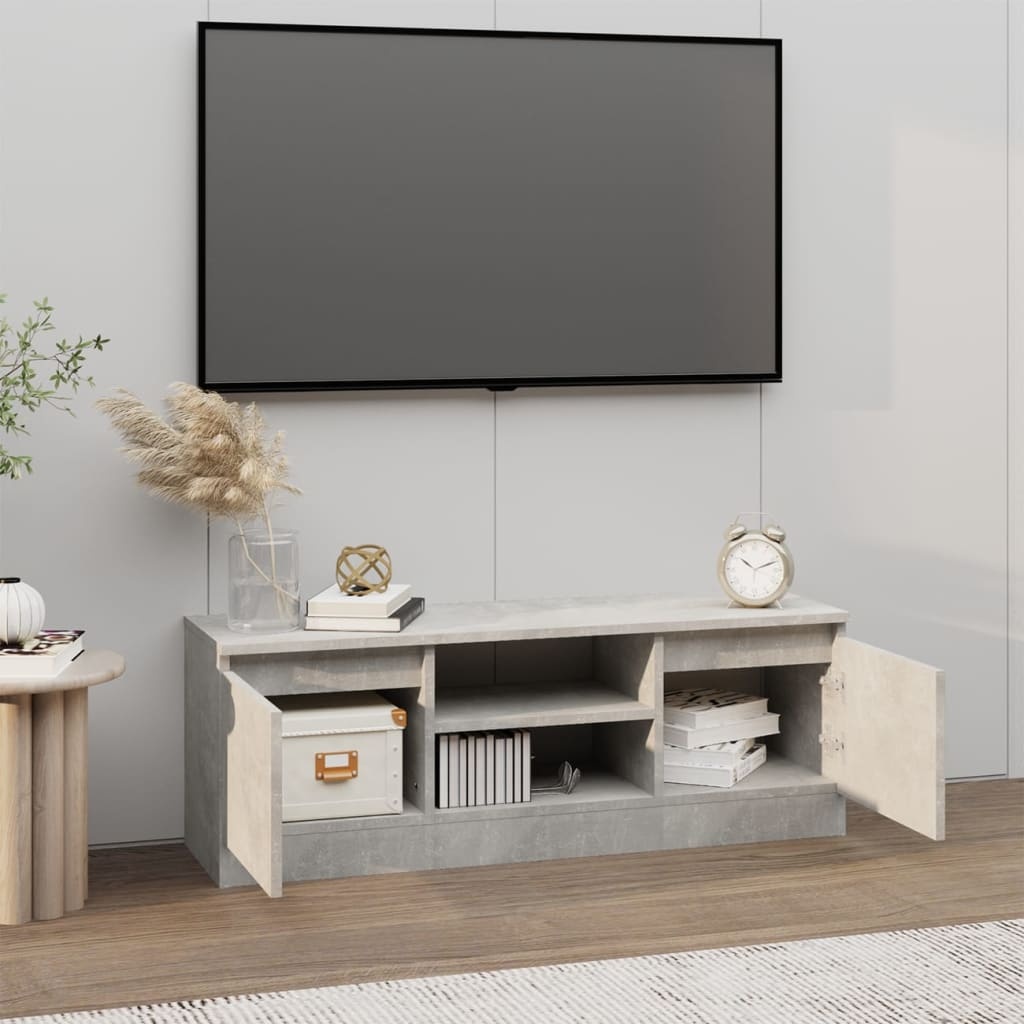 VidaXL Tv-meubel met deur 102x30x36 cm betongrijs