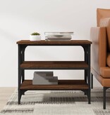 VidaXL Bijzettafel 55x38x45 cm bewerkt hout bruin eikenkleur