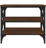 VidaXL Bijzettafel 55x38x45 cm bewerkt hout bruin eikenkleur