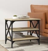 VidaXL Bijzettafel 55x38x45 cm bewerkt hout sonoma eikenkleurig