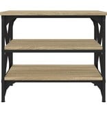 VidaXL Bijzettafel 55x38x45 cm bewerkt hout sonoma eikenkleurig