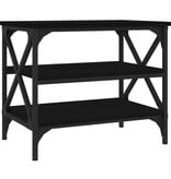 VidaXL Bijzettafel 55x38x45 cm bewerkt hout zwart