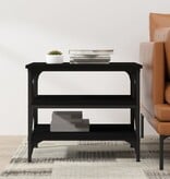 VidaXL Bijzettafel 55x38x45 cm bewerkt hout zwart