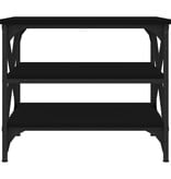 VidaXL Bijzettafel 55x38x45 cm bewerkt hout zwart