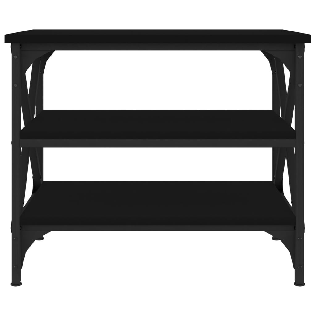 VidaXL Bijzettafel 55x38x45 cm bewerkt hout zwart