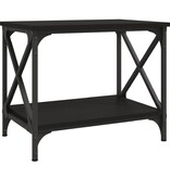 VidaXL Bijzettafel 55x38x45 cm bewerkt hout zwart