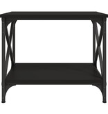 VidaXL Bijzettafel 55x38x45 cm bewerkt hout zwart